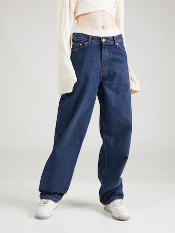 WEEKDAY Wide leg Jeans 'Rail' in Blauw: voorkant