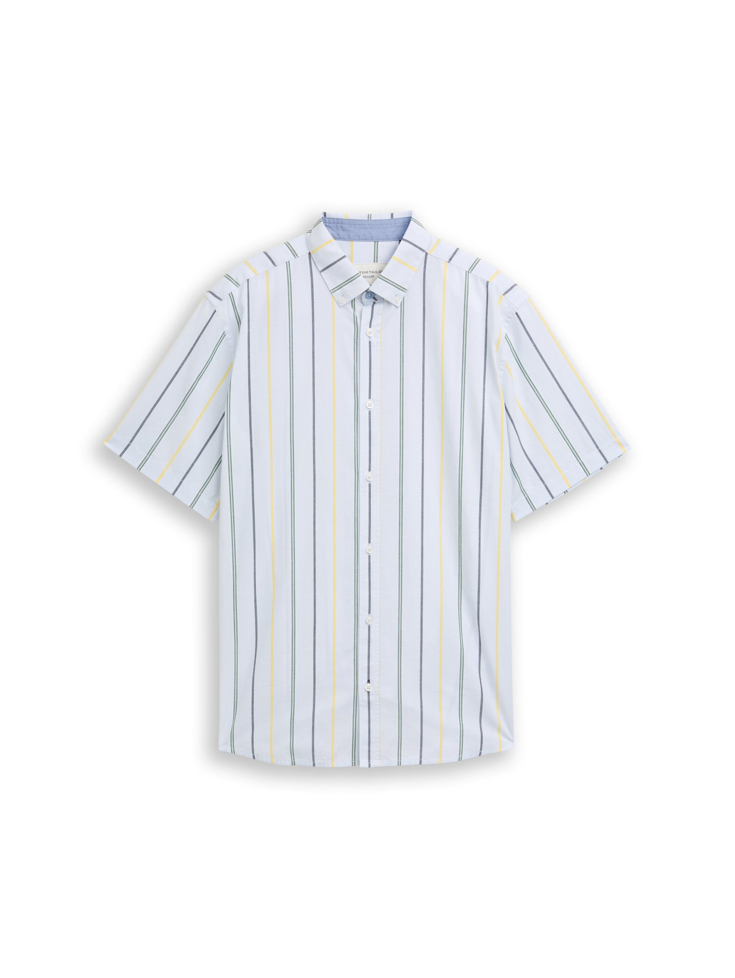 TOM TAILOR Button Up Shirt in Blue: front