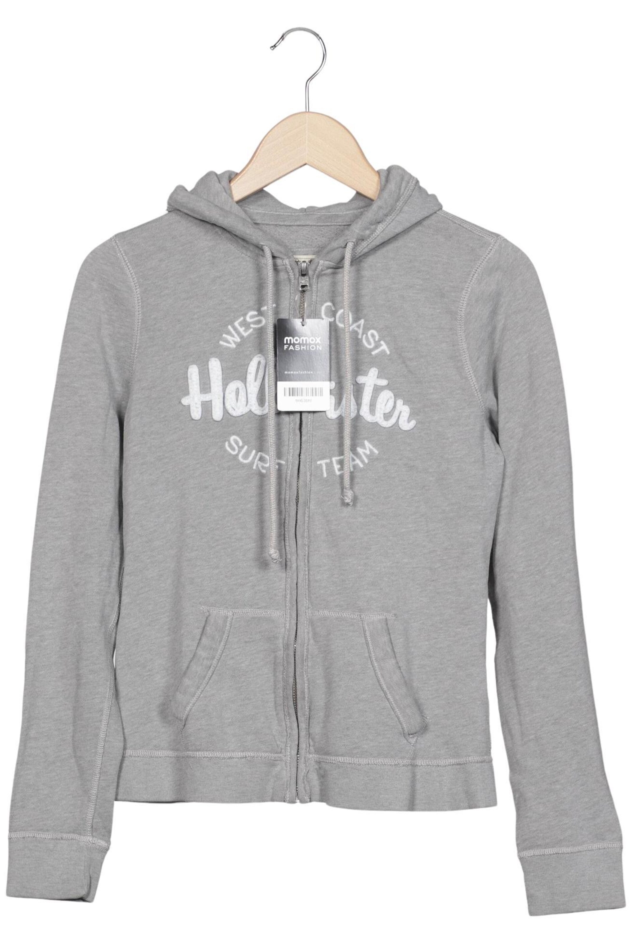 HOLLISTER Sweatshirt & Zip-Up Hoodie in L in Grey: front