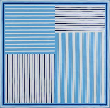 Roeckl Doek 'COLOURED STRIPES NICKY' in Blauw: voorkant