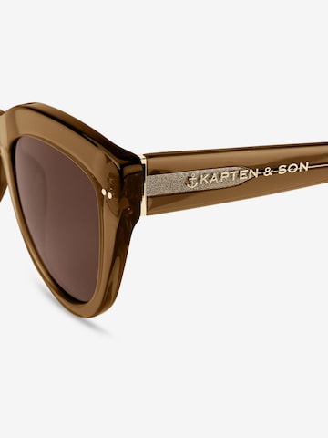 Kapten & Son Solbriller 'Sofia Transparent Caramel Brown' i brun