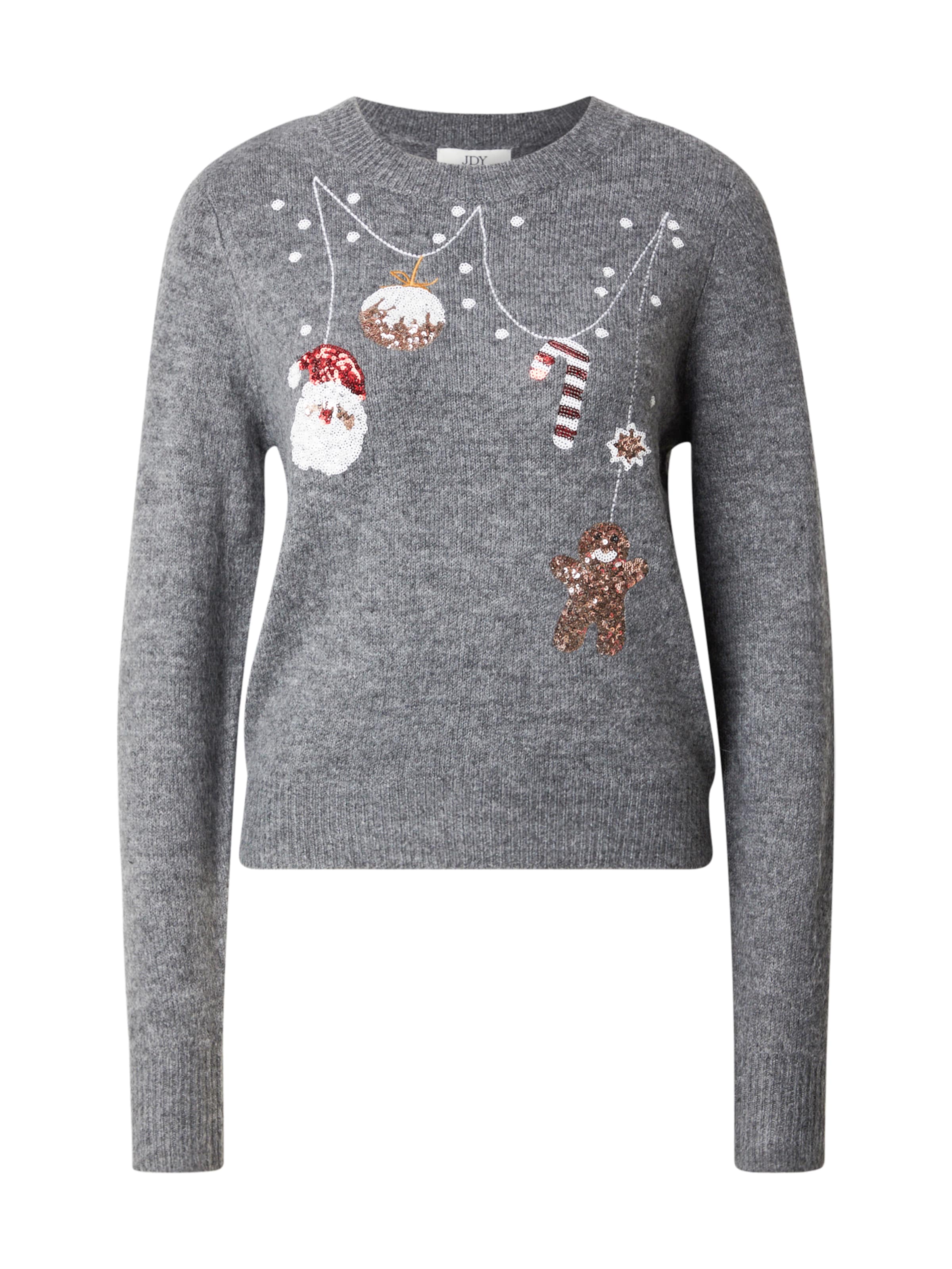 pelēks JDY Džemperis 'JDYTWINKLE': no priekšpuses