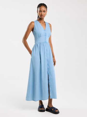 BIG STAR Zomerjurk 'Willow' in Blauw: voorkant