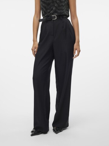 VERO MODA Regular Trousers 'SELAH' in Black: front