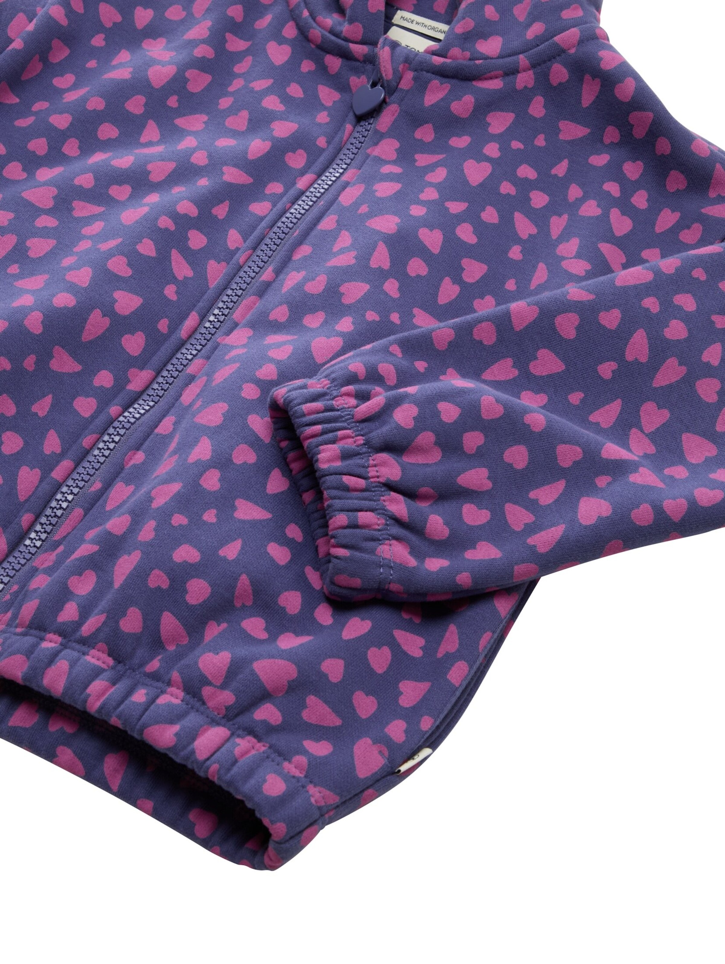 TOM TAILOR Sweatjacke in Blau