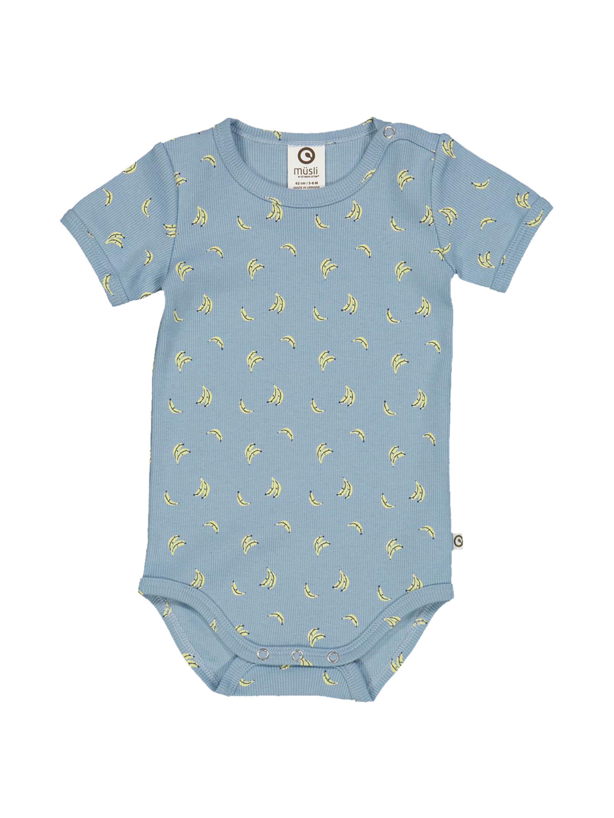 Müsli by GREEN COTTON - Macacão/Body em azul: frente