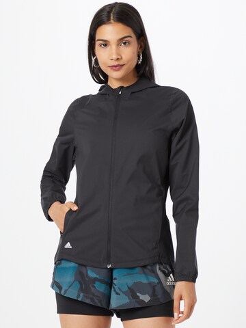 ADIDAS SPORTSWEAR Athletic Jacket in Black: front