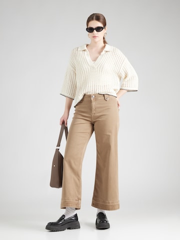 Wide Leg Jean 'MMHermina' MOS MOSH en marron