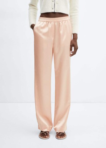 MANGO Regular Broek 'Peach' in Oranje: voorkant