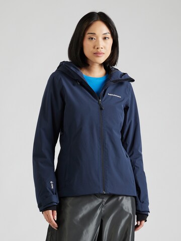 Veste de sport PEAK PERFORMANCE en bleu : devant