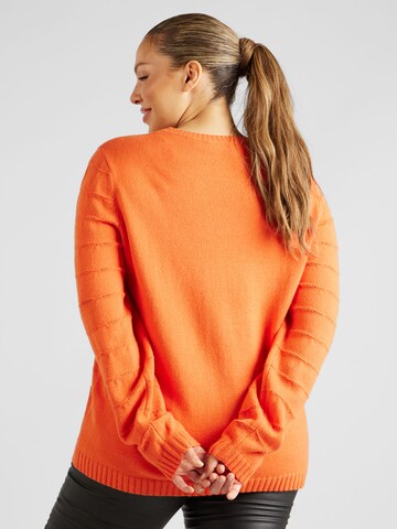 ONLY Carmakoma - Pullover 'KATIA' em laranja