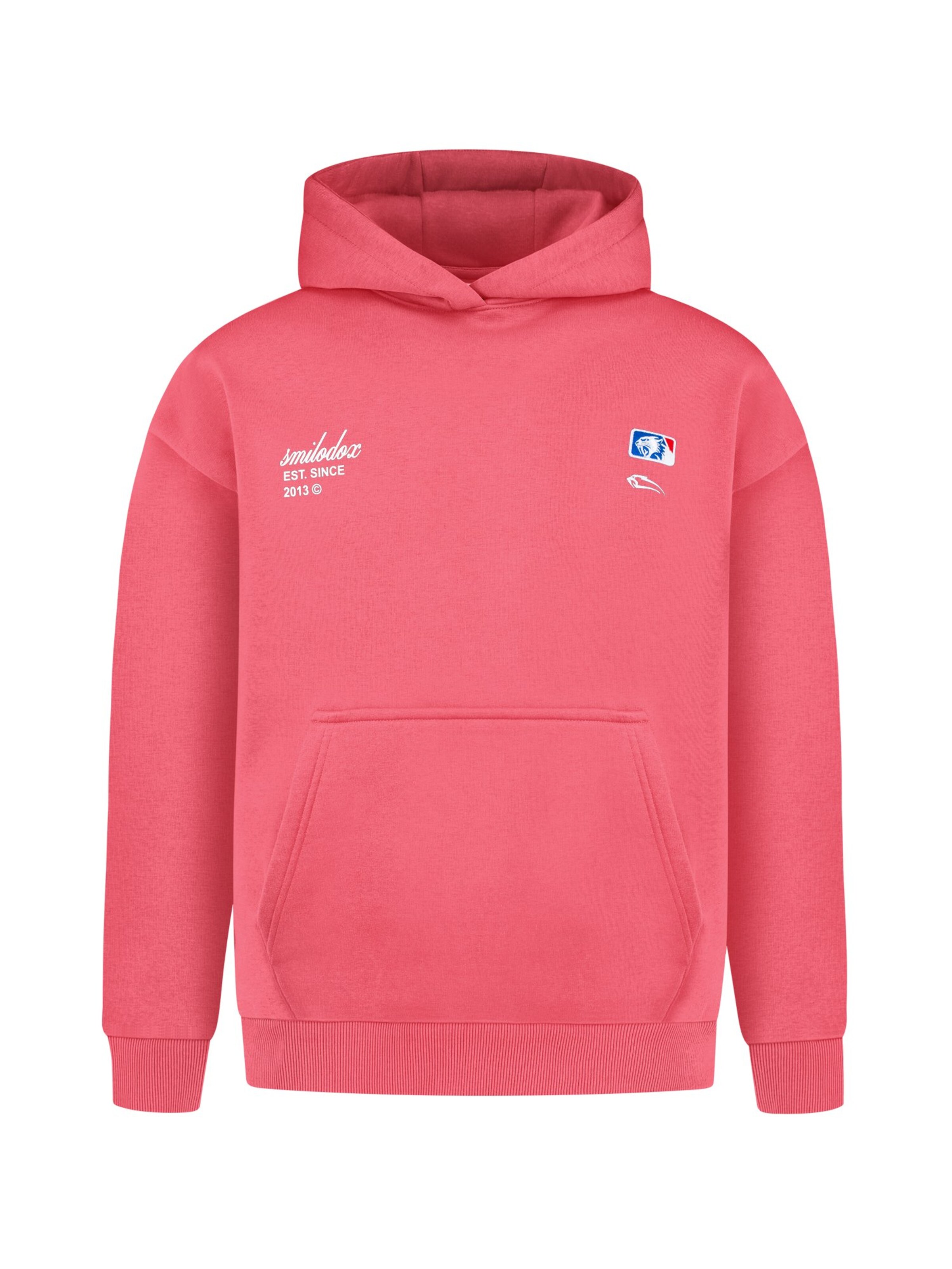 Smilodox Sweatvest in Roze: voorkant