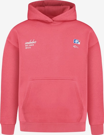 Veste de survêtement Smilodox en rose : devant