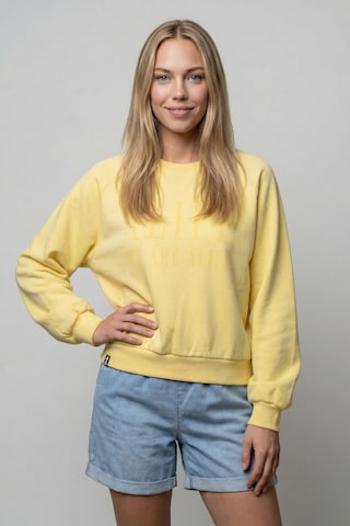 alife & kickin Sweatshirt 'ThyraAK P' in Gelb: Vorderseite