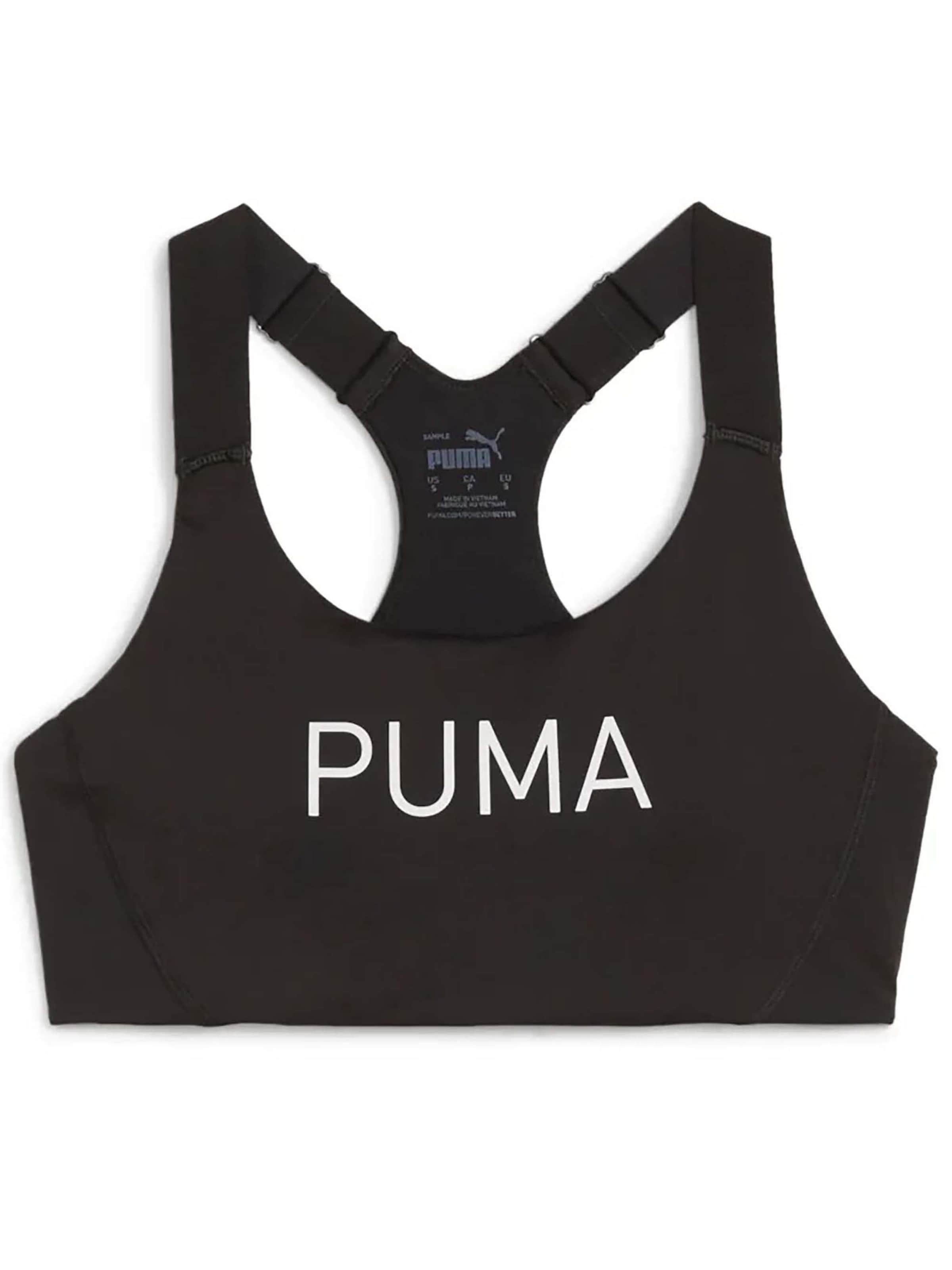 PUMA Bustier Sport-BH '4Keeps Eversculpt' in Schwarz: Vorderseite