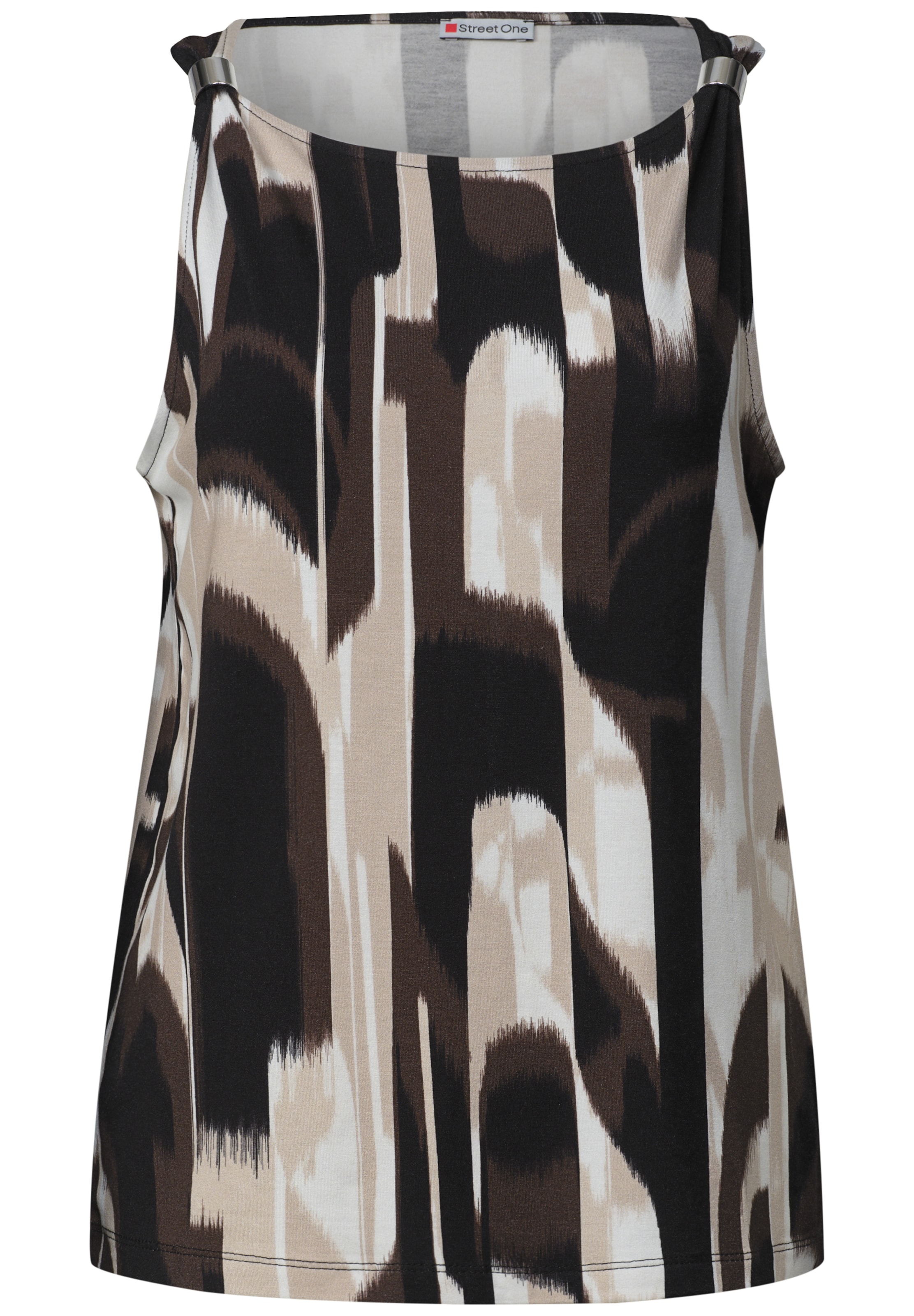 STREET ONE Top in Brown: front