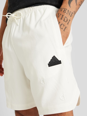 ADIDAS SPORTSWEAR regular Παντελόνι φόρμας σε λευκό