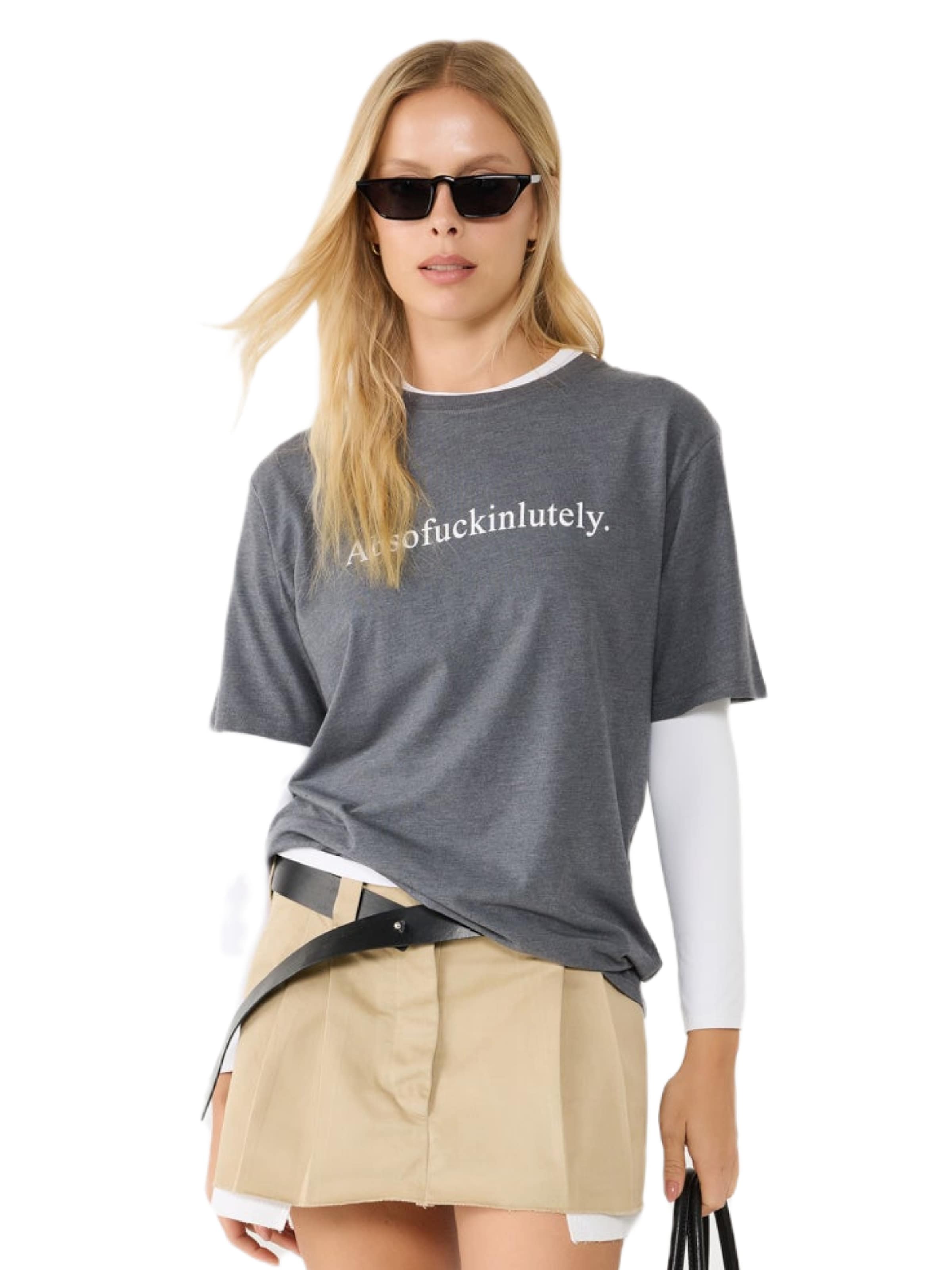 No Matter What Shirt in Grijs