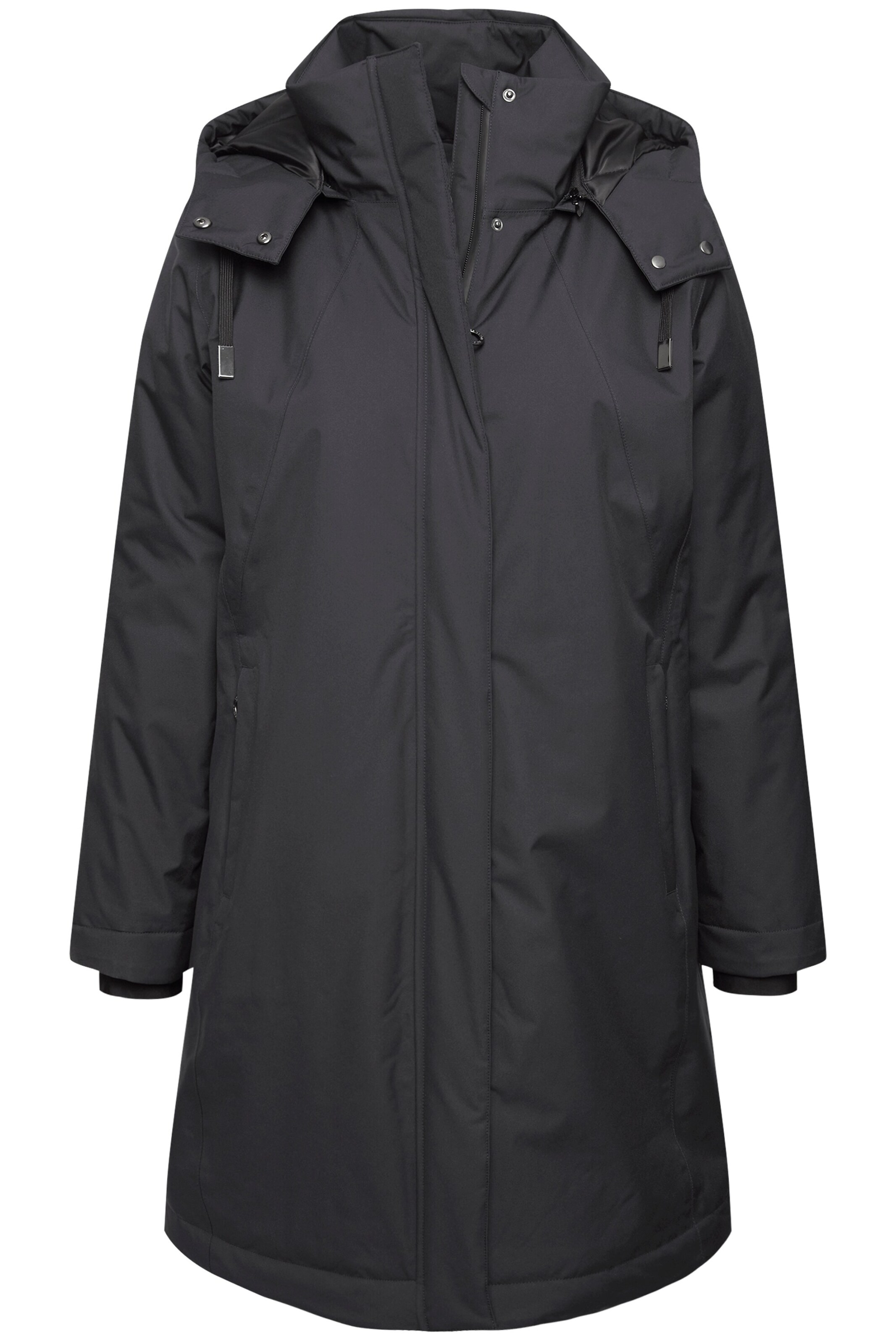 Ulla Popken Funktionsjacke in Schwarz: Vorderseite