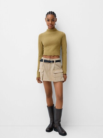 Pull-over Bershka en vert