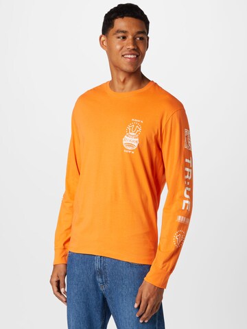 True Religion - Camisa em laranja: frente