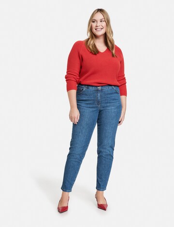 SAMOON Slimfit Jeans 'Sandy' in Blauw