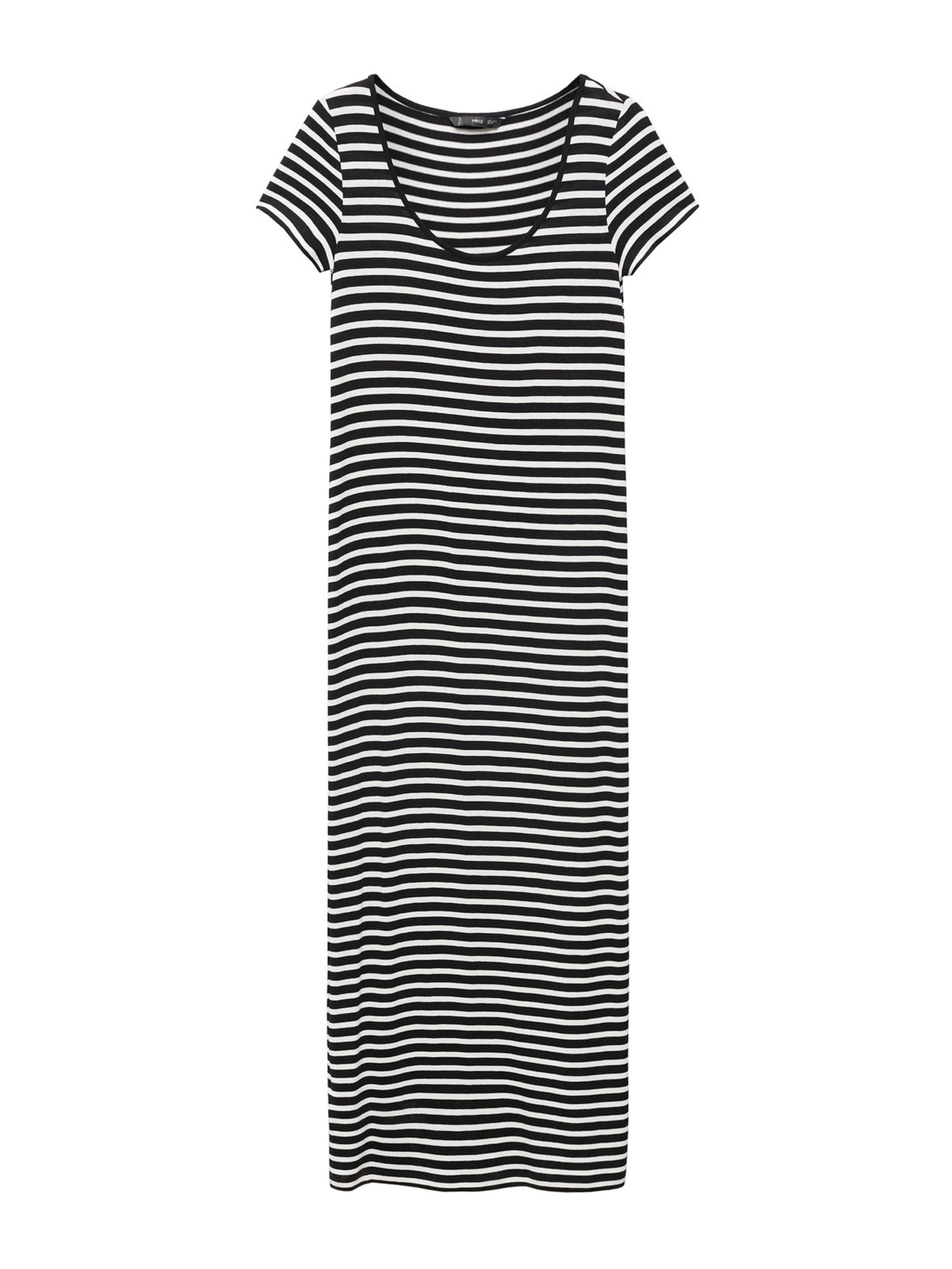 MANGO Jurk 'Venice' in Zwart: voorkant