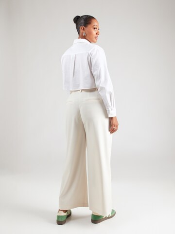 VERO MODA Широкий Брюки со складками 'VMDREA' в Бежевый