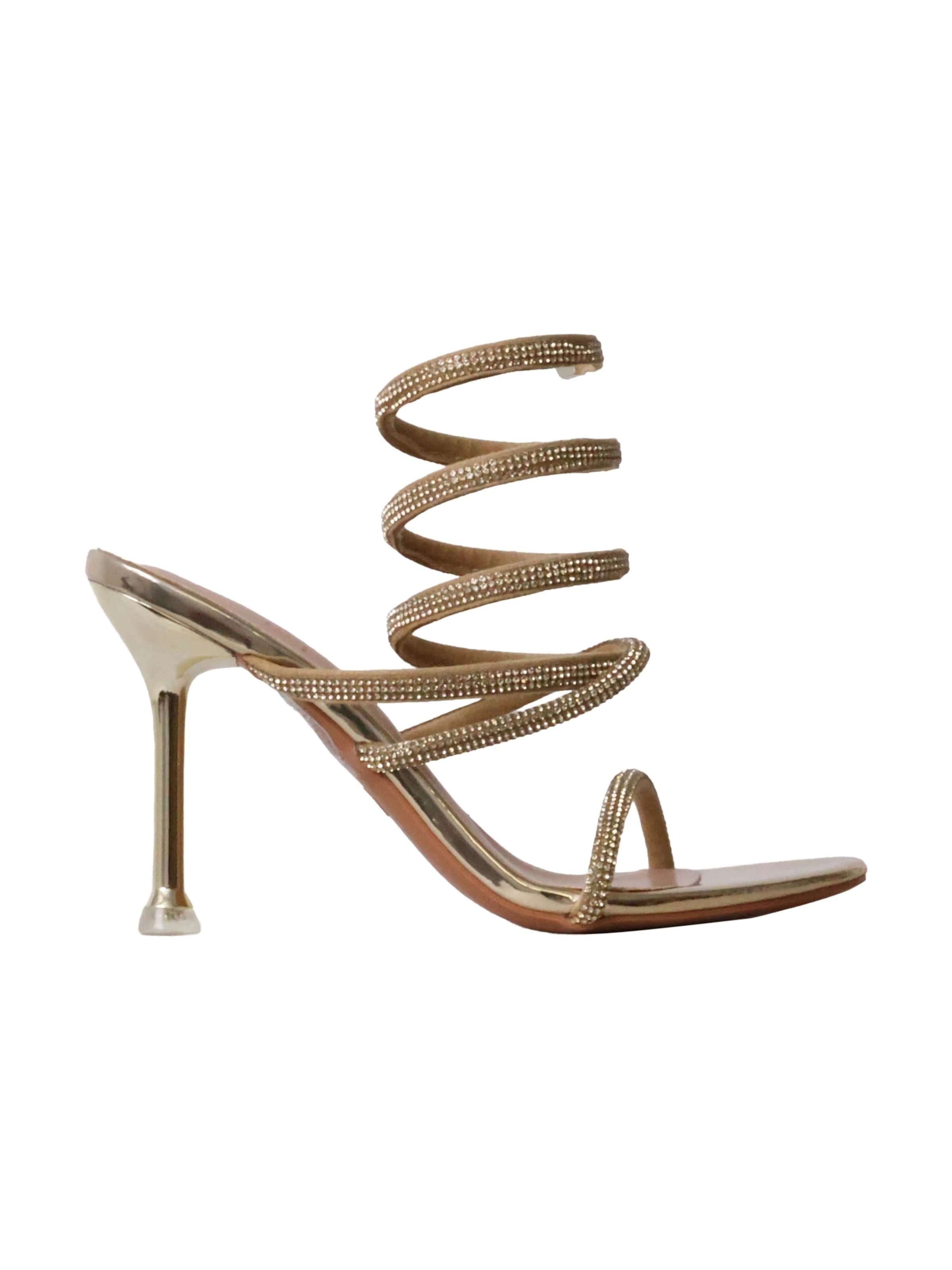 Super Mode Sandals in Gold