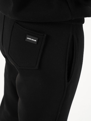 LOUIS LECLER Slim fit Trousers 'Lucien' in Black