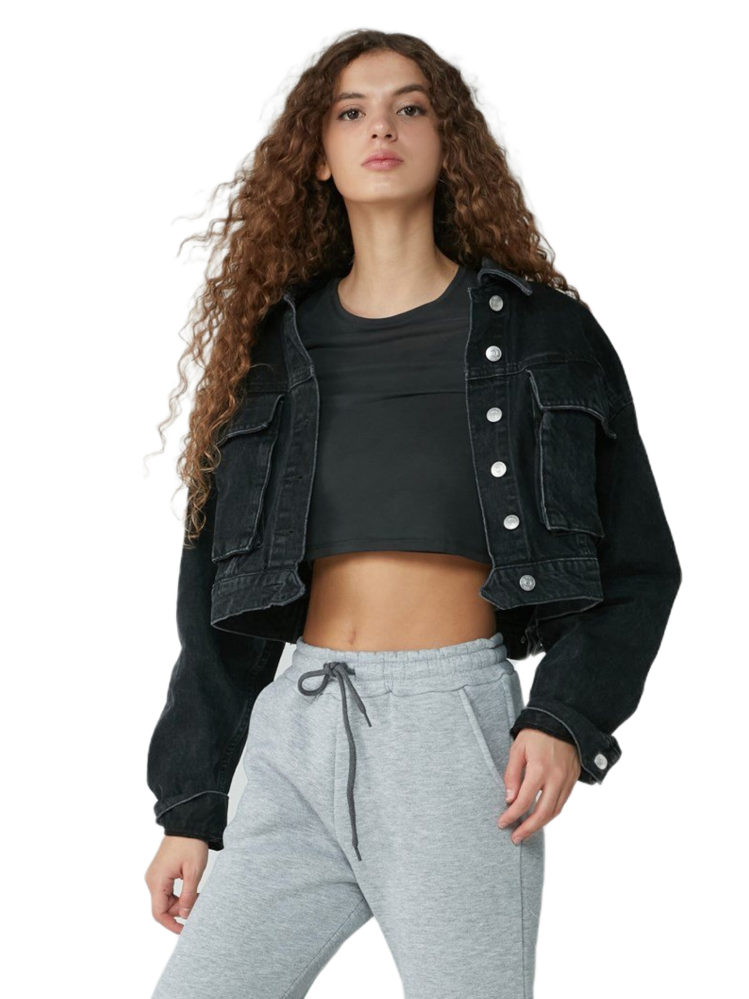 C&City Tapered Pyjamabroek in Grijs