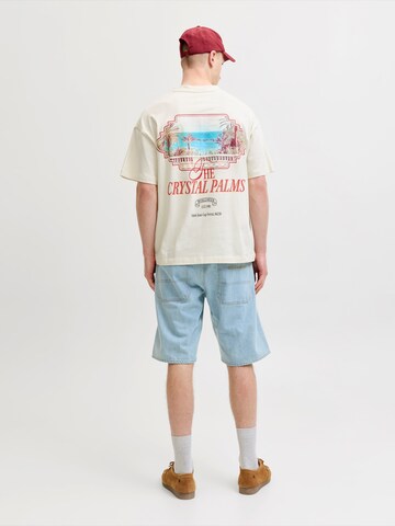 JACK & JONES Tričko 'JORSANREMO' – bílá