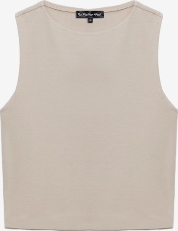 No Matter What Top in Beige: front