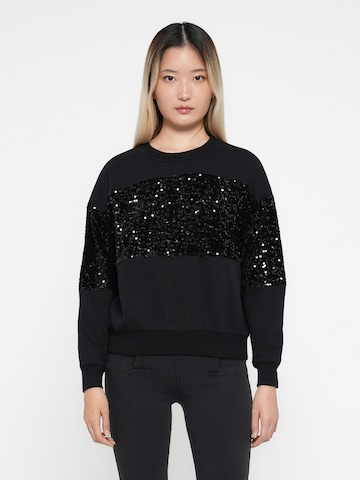 PIECES Sweatshirt 'PCNANCY' in Schwarz: Vorderseite