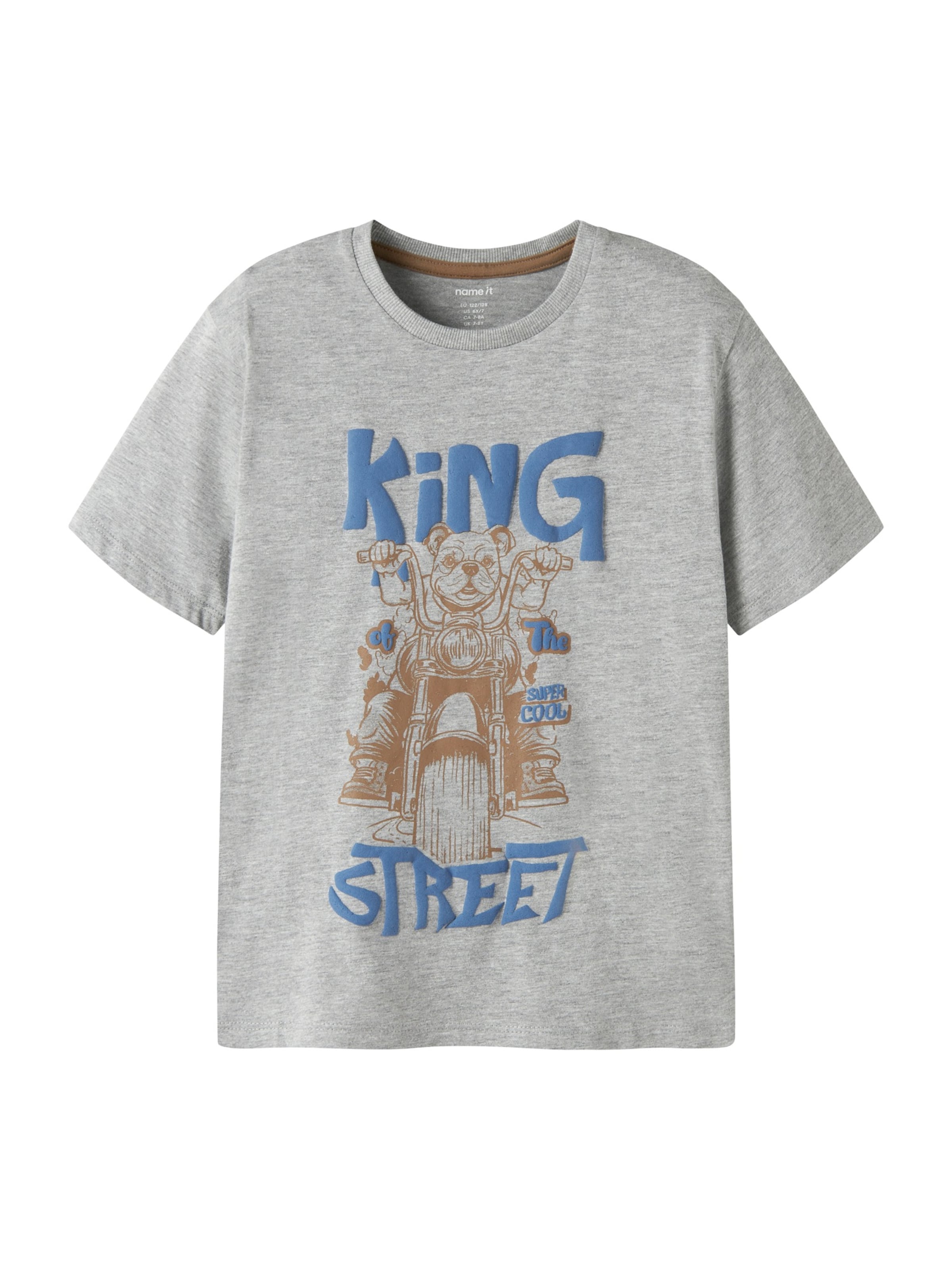 NAME IT - Camiseta 'NKMBent' en gris: frente