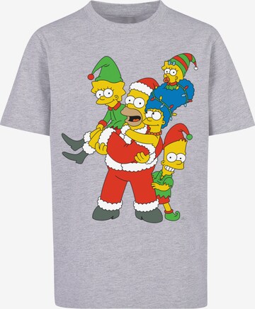 F4NT4STIC Shirt 'The Simpsons' in Grey: front