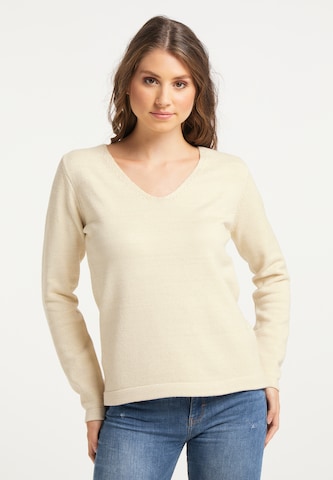 IZIA Sweater in Beige: front