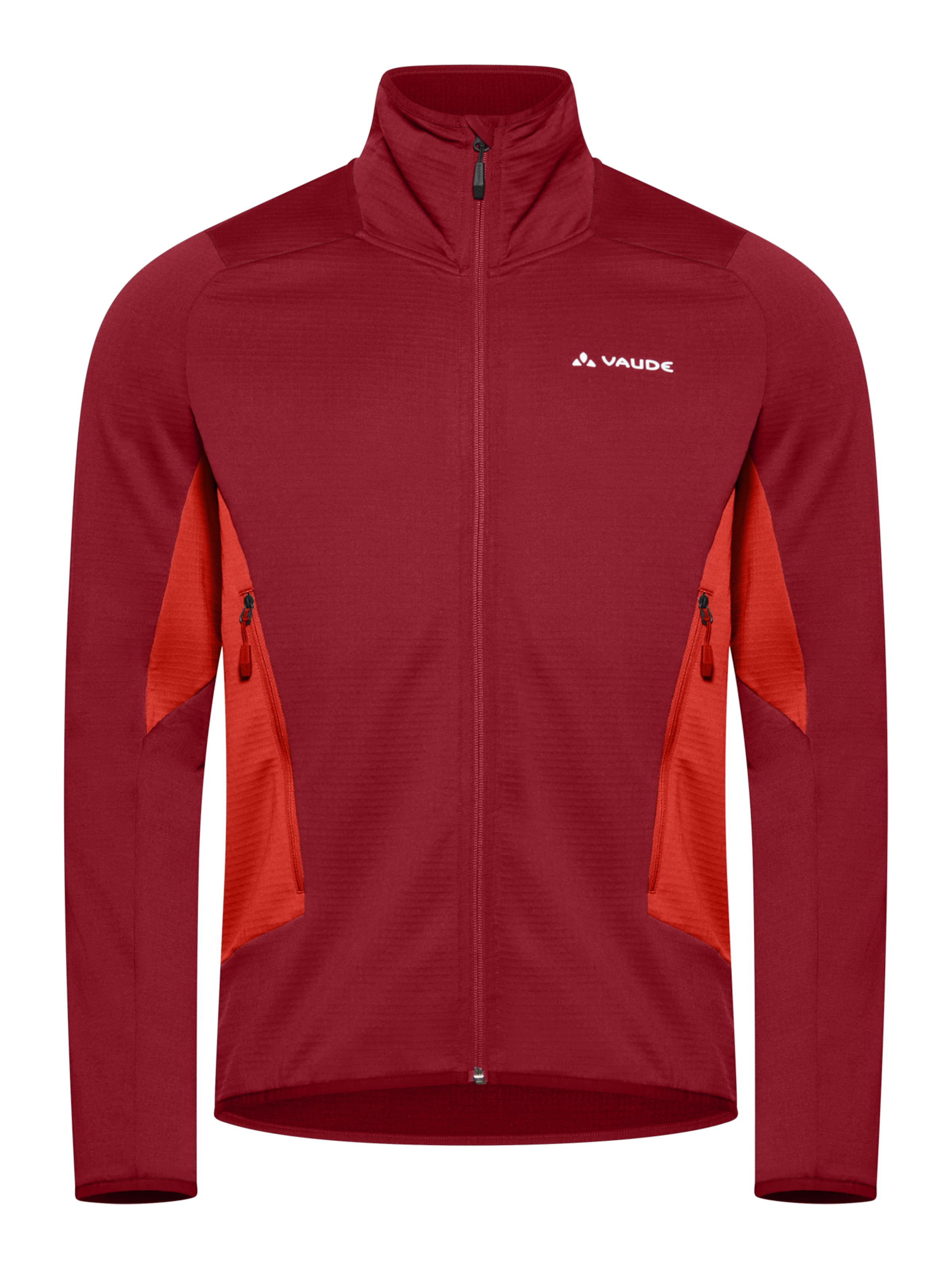 VAUDE Athletic fleece jacket 'Monviso' in Red: front