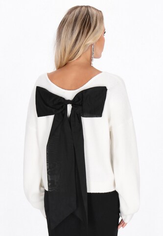 faina - Casaco de malha em branco: frente