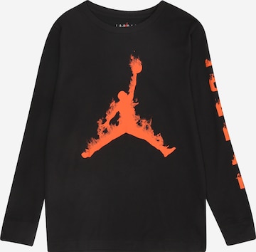 Jordan Футболка 'UP IN FLAMES' в Черный: спереди