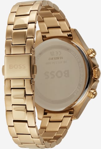 BOSS Black Analog Watch in Gold