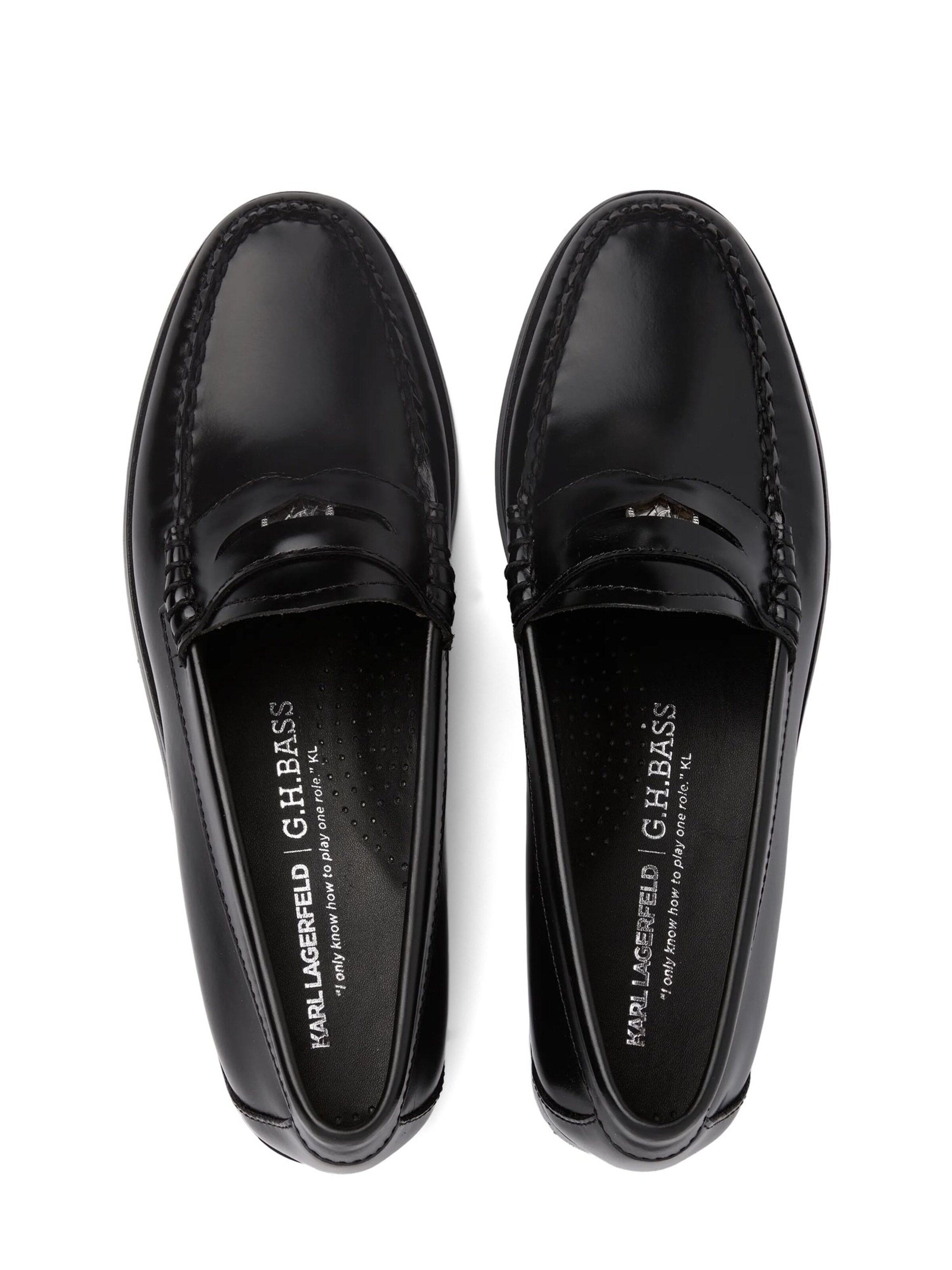 Karl Lagerfeld Slip-in ' Kl x Bass Penny ' i svart