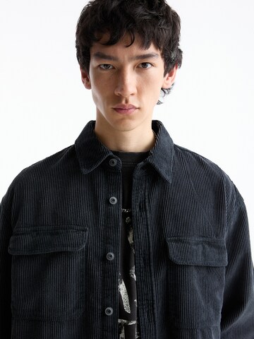 Pull&Bear Comfort Fit Hemd in Grau