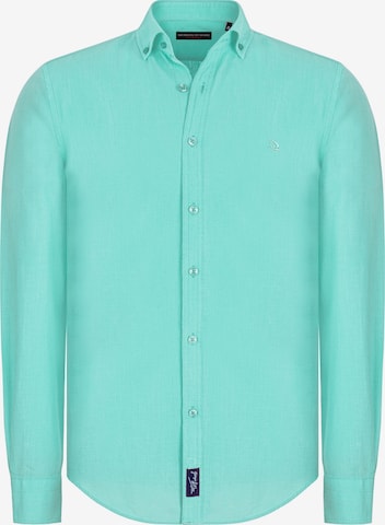 Coupe regular Chemise 'Mendy' Giorgio di Mare en vert : devant