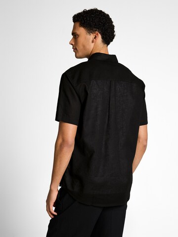 Regular fit Cămașă de la TOM TAILOR DENIM pe negru