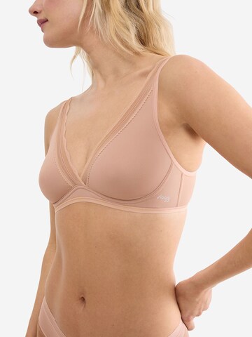 SLOGGI T-shirt BH ' Blue GO Blush ' in Beige