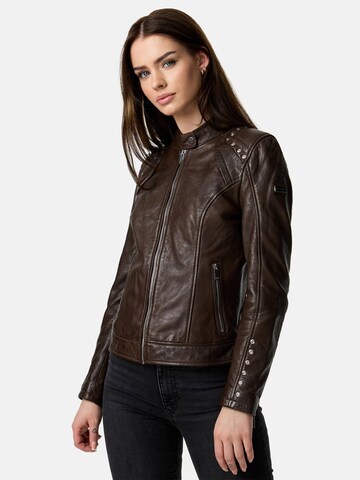Tazzio Between-Season Jacket 'F521' in Brown