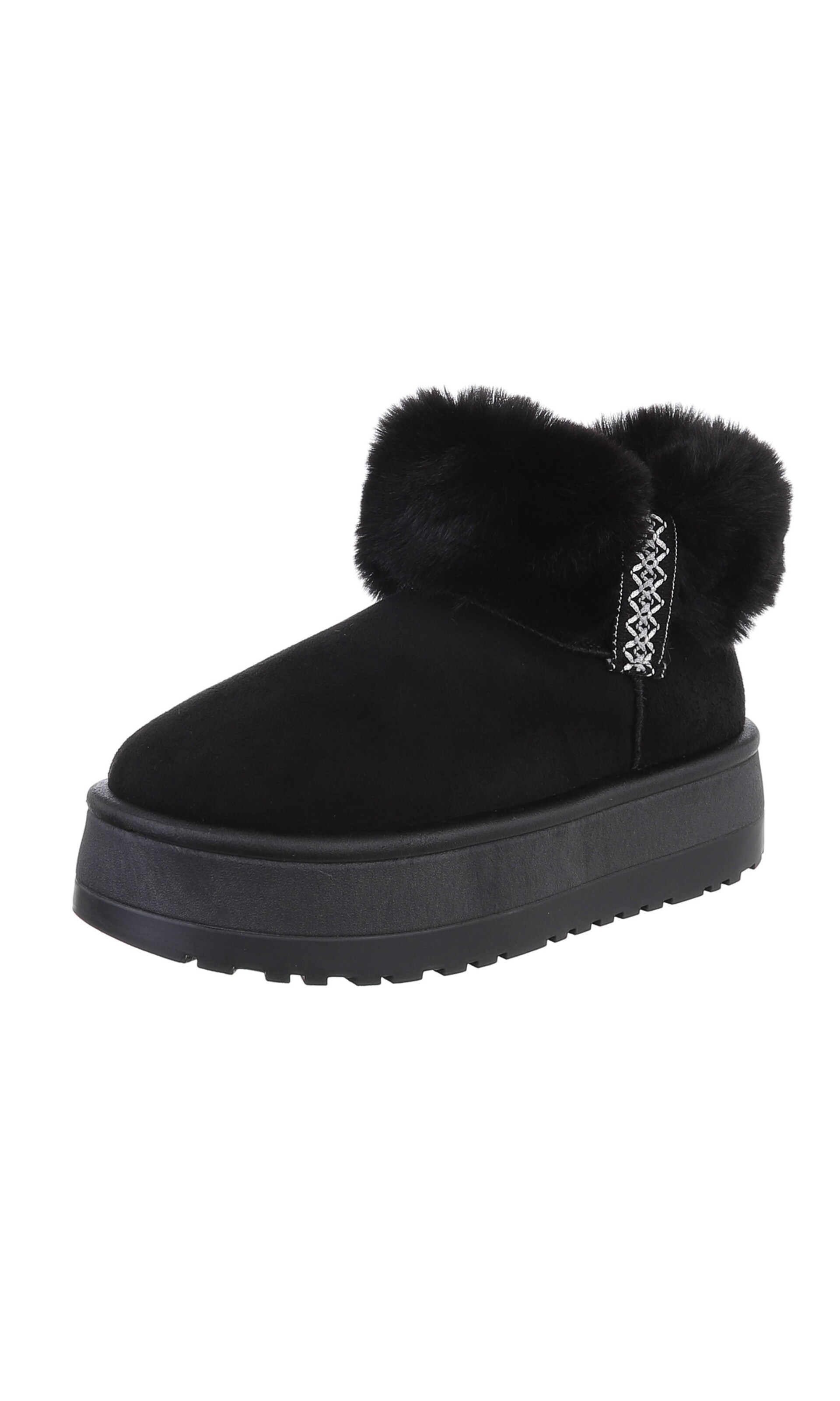 Ital-Design Snow Boots in Black: front