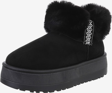 Ital-Design Snow Boots in Black: front