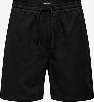 Pantalon 'Tel' Only & Sons en noir : devant